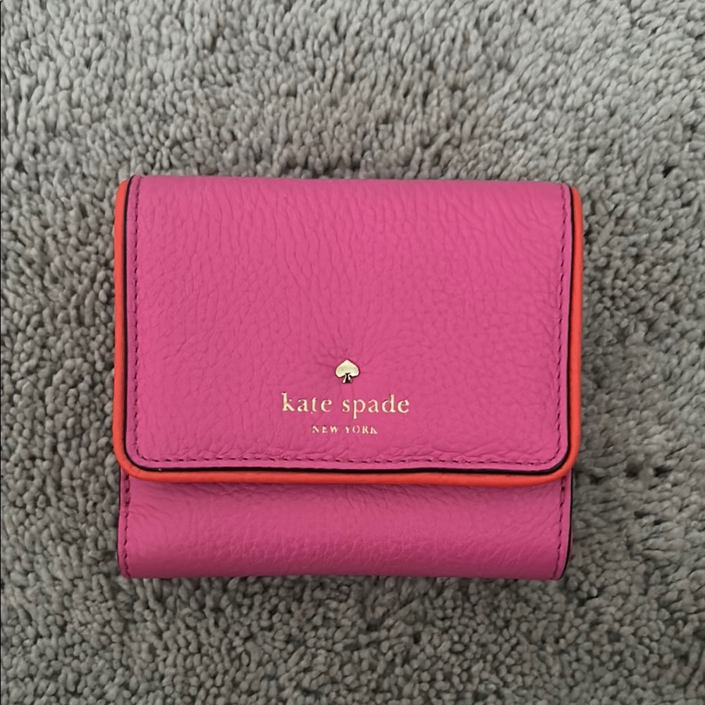 Kate Spade Fuchsia and Coral Wallet